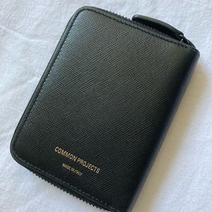 Common projects Leather Zip-Around Wallet Black